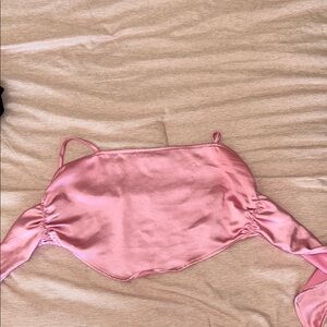 Kendall & Kylie Pink Bandeau with Spaghetti Straps